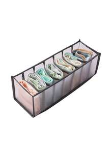 1 قطعة/3 قطع حقيبة تخزين قماشية، حقيبة تخزين ملابس داخلية وسراويل وملابس مريحة للاستخدام المنزلي، أقسام تخزين في الأدراج، صندوق تخزين الجينز، أساسيات غرفة السكن، منظم ملابس وتخزين في خزانة غرفة النوم