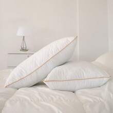 2 Piezas Almohadas para Hotel y Hogar, Calidad de Hotel de Lujo, Hechas con Relleno de Alternativa Suave de Plumas Premium, Almohadas Cómodas de Alta Elasticidad, Apropiadas para Dormitorio, Habitación de Invitados, Dormitorio (45 X 66cm 1/2 Juego)