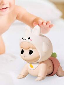 1pc Electric Baby Crawling Doll, Baby Crawling Guidance Doll, Head Lifting Practice, Educational Developmental Crawling Doll, Gift For Baby Boys And Girls