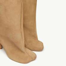 Women's Knee High Boots Nude Suede Wide Calf Stiletto Long Boots Pull On High Heel Riding Boots Fahion Dress Fall Tall BootsChristmas - 灰色 - 查看 6