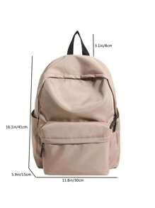 新款清新风格学生背包，韩版时尚高中/大学简约休闲背包