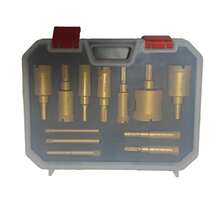 12pcs Diamond Coated Drill Bit Set, 6-35mm, Suitable For Drilling Holes On Marble, Ceramic Tiles, Home Improvement Tools