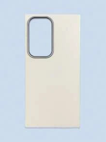 极简时尚白色、灰色、黑色仿皮纹理手机壳，防指纹、防水、防汗，超薄柔软触感，手机保护套，兼容三星、 17 Pro Max、13/14/15/16/16 Plus/16 Pro Max - 白色 - 查看 24