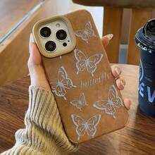 Funda de piel sintética suave antimanchas con diseño plateado y lente alta para phone 13 Pro, 14 Plus, 11, X, 15, 12, 16 y XS. - Colores mixtos 1 - Ver 6