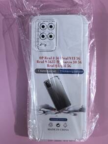 Transparent Four-Corner Anti-Drop Case, Suitable For Realme Series, Realme Phone Transparent Four-Corner Anti-Drop Case. Phone Case, Phone Protective Cover, Phone Shell, Phone Cover, Anti-Drop Phone Case, Transparent Phone Case, Minimalist Phone Case, Solid Color Phone Case, Transparent Phone Case, TPU Anti-Drop Phone Case (Military-Grade Anti-Drop) - Clear - View 95