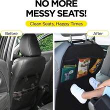2pcs Backrest Cushion Cover, Specially Designed For The Back Of The Seat. Large Protective Pad For The Rear Seat. Protective Pad For The Rear Seat Pedal. - A - View 6