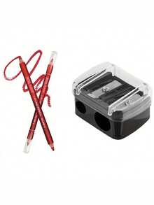 1 pezzo/3 pezzi/6 pezzi Temperino per matite per labbra/trucco con doppio foro, adatto per matite per sopracciglia, labbra, eyeliner, regalo per forniture scolastiche, temperino per microblading sopracciglia, eyeliner e matite per trucco, strumento di affilatura a doppio foro, trucco, economico, decorazione camera, vanità, viaggio, camera da letto, accessori per il trucco