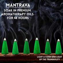 36/75/125 piezas Conos de incienso de hierba de limón, adecuados para meditación y yoga - Conos de incienso con aroma a hierba de limón, ideales para decoración del hogar, viajes y uso en la oficina, aromaterapia de yoga y relajación, apariencia natural del incienso que admite dropshipping