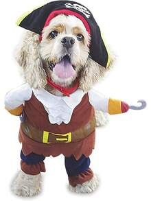 NACOCO Pet Dog Costume  Style (Medium)Christmas - 棕色海盜 - 查看 1