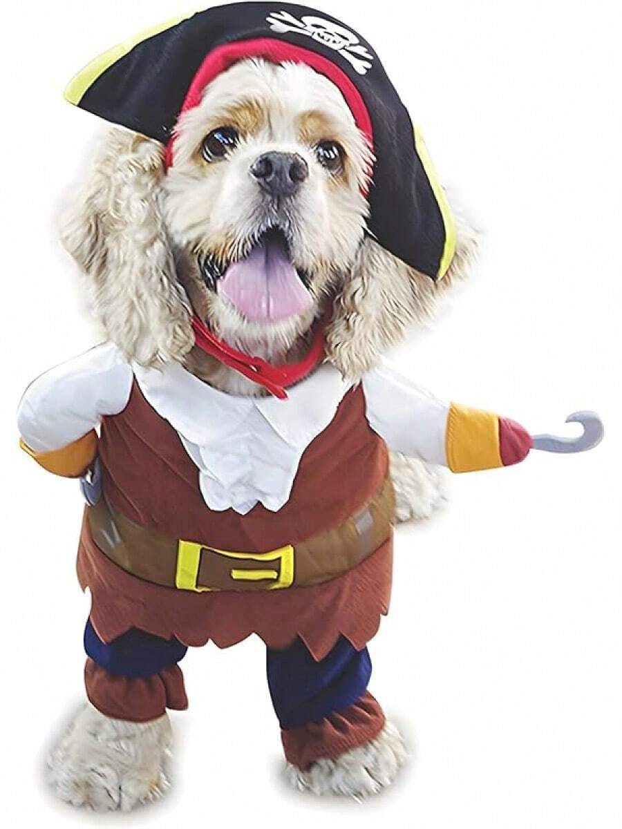 NACOCO Pet Dog Costume  Style (Medium)Christmas - 棕色海盜 - 查看 1