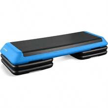 Tone Fitness Compact Aerobic Step Platform | Exercise Step - Black/Blue - View 1