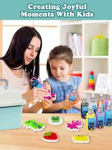 Children's HandmadeWater Water Baby Set,Magic Water ,23/30/32pcs DIY Magic Water Toy, Cultivate Children's Hands-OnAbility And Scientific Literacy, Girls' Game,Perfect Gift For Boys And Girls Aged 3+ Suitable For Summer Playtime With FriendsAnd Family,Back To School - Multicolor - View 3