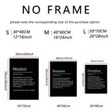 3pcs Quotes Modern Success And Discipline Wall Arts Canvas Posters, High Definition Printing Optional Frame, Inspirational Poster, Suitable For Living Room, Bedroom, Dining Room Home Decoration Hanging Paintings, Printed Materials, Room Corridor Decoration, Artwork, Ideal Gift For Friends - Black and White - View 8