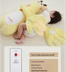 Cartoon Style Baby Sleep Aid Doll Hand Pillow With Remote Control For Newborn Sleep Comfort - Mint Green - View 8