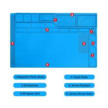 1 件耐热绝缘硅胶焊接垫、电子维修工作站垫、手机防静电垫、电子爱好者必备工具、枪式烙铁、工作台、手机、笔记本电脑、平板电脑、个人电脑、相机维修工具