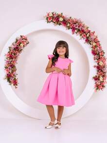 Children's Dress Youth Girl Party Wedding Church Ceremony Flower Girl Round Pearl Luxury Elegant Classic Social Guest Birthday Event Church Charm Special Occasion Christmas New Year Strap Ruffle Delicate Sewing Detail Waist Adjusted Pleated Zipper Lining Comfort Quality Originality Inspiration Modern Fashion Complete Look Composition Fabric Light Finishing Refinement Structure Fit Clothing Child Main Piece Visual Accessory Harmony Set Gift Option Style Charm Design Exclusive Cut Harmonious Appearance Ideal Product Combination Variety Colors Sizes Made Versatility Modeling Beauty Appearance Elegance Shine - 淺粉色 - 查看 6