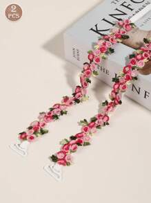 Women's Elegant Lingerie Accessories, Women's Underwear Shoulder Straps, Lace Lace Underwear Straps, Embroidered Leakable Shoulder Straps, High Elastic Shoulder Straps, Camisole Straps, Invisible Bra Straps, Suitable For Weddings, Parties For A Variety Of Occasions, Women's Underwear Accessories With A Variety Of Clothing Matching