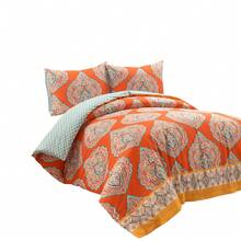 LUSH DECOR Harley Reversible Cotton Duvet Cover Tangerine 3Pc Set King Halloween-Fall Decor-Room Decor - Quýt - Xem 10