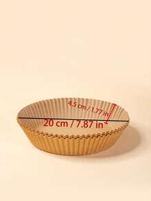 50/100pcs High Quality Air Fryer Parchment Paper - Thick, Non-Stick, Suitable For 2-8L Air Fryers - Essential Kitchen & Dining Accessory For Frying, Baking And Microwaving, Practical Air Fryer Liners, Ideal For Baking Cakes