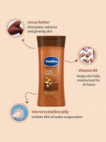 1 Bottle 200ml Vaseline Cocoa Body Lotion, Nourishing, Brightening, Moisturizing, Pure Cocoa Butter + Vitamin E, 72-Hour Long-Lasting Hydration, Suitable For Dry, Dull Skin In Autumn/Winter - New Body Lotion 200ml Coco - View 3
