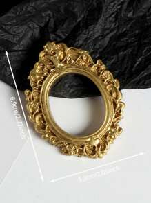 10个/1个复古奢华巴洛克风格树脂相框装饰，圣诞DIY童话娃娃屋迷你相框装饰，适合圣诞娃娃展示，送给家人和朋友的惊喜礼物，珠宝店景观配件