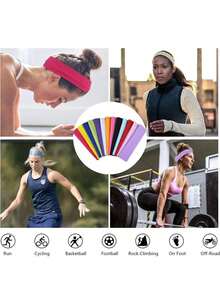 Unisex Casual Sports Headband, Suitable For Sports, Fitness, Yoga, Daily Life, Campus Style, Essential For Autumn Travel, Hair Accessory, Women's Accessory, Hair Decoration, Autumn - Multicolor - View 5