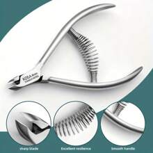 Profesjonalny trymer do skórek, cążki do skórek ze stali nierdzewnej, obcinacz do paznokci, narzędzie do manicure z podwójną sprężyną do pielęgnacji paznokci i pedicure, prezenty dla rodziny, przyjaciół, ukochanych, na powrót do szkoły, Halloween, Boże Narodzenie