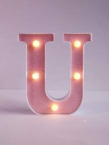 1 件 16 厘米/21 厘米 LED 字母灯，粉色闪烁字母灯，电池供电，房间装饰夜灯，桌面中心装饰，用于卧室、家庭、生日派对装饰、夜间婚礼、生日、圣诞灯、女孩礼物、儿童房装饰、婴儿房装饰、迎婴派对、情人节装饰 - 暖白光 - 查看 22