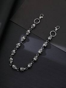 Cadena de cintura gótica punk pesada, cadena de cinturón vintage rock punk para hombres, llaveros - Multicolor - Ver 15