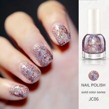 亮白闪亮指甲油 - 10ml 浓稠质地大亮片指甲油 - 防水持久速干 - 不脱色 - 适合居家美甲DIY和美甲护理，万圣节送给女性的礼物 - 彩色 - 查看 21