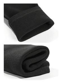VBOSI 1 buah Pelindung Lutut Elastis dan Bernapas Unisex, Cocok untuk Lari, Olahraga, dan Pemakaian Sehari-hari, Aksesori Pelindung Lutut Kebugaran untuk Pria dan Wanita - Hitam - View 6