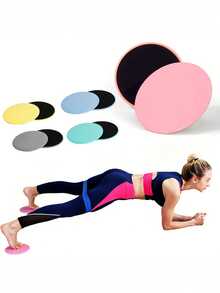 زوج من أقراص التزلج اليوغا، أقراص تزلج للقدم للياقة البدنية، معدات تمرين التدريب الأساسي، تشكيل الجسم