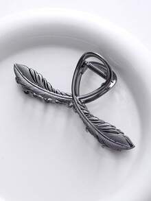 1 件大号金属发夹 - 4.33 英寸（约 11 厘米）黑色发夹，非常适合女性和较细的头发，强力抓握发夹，适合浓密的头发，强力定型发型，时尚女士发饰蝴蝶结金色头饰发夹爪夹发夹发夹发夹发夹，学校用品，学院秋冬女士发饰，适合度假装扮女士 - 黑色 - 查看 6