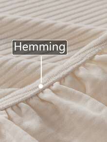 1 件经典米色沙发套，高弹性，防尘防污，可机洗/手洗家具保护套，适合日常使用，适合 3/4 座沙发（多种尺寸可选），秋季装饰，秋季装饰，房间装饰