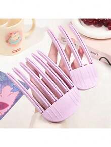 2 Stück Unisex hochwertige Windformende Kammclips, Haarwurzel-Volumengebende Werkzeuge, Pony-Styling-Clips, nicht schädigend & natürlich voluminös, Windformender Kamm, Haarwurzel-Volumengebende Clips, Unisex Styling-Werkzeug, Haarwurzel-Volumengebende Pony-Clips, Werkzeug zum Volumenaufbau für flaches Haar, Volumengebende Dutt- & Locken-Pony-Clips, Haarvolumengebende Clips, Haare, Reise, Haarpflege, Haarstyling-Werkzeuge, Harzeug, Friseur, Friseur-Zubehör, Friseursalon, Friseurausrüstung