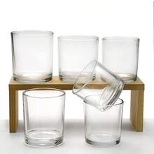 Zestaw 6 żaroodpornych, bezołowiowych kryształowych naczyń w europejskim stylu - Przezroczysty - Zobacz 2