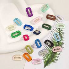 5个/10个/20个装 随机颜色宠物发夹 BB（3.2厘米）适用于犬猫，约克郡小型发夹 Kamalzis 鼻梁发夹 迷你发夹 - 彩色 - 查看 6