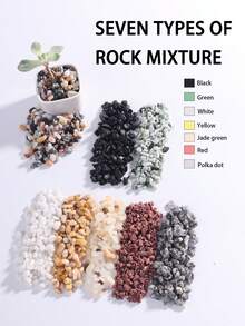 Natural Decorative River Stone - Mixed Color Pebble, Suitable For Aquarium, Garden, And Indoor/Outdoor Decorative Stone Crushed Stone, Suitable For Fish Tank Bottom Sand, Vase And Flower Pot Filling, Aquatic Plants, Micro Landscape, Mini Garden Natural Stone Mixture, Perfect For Halloween, Christmas, New Year