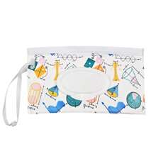1pc Portable Wet Wipe Bag Tissue Dispenser Box, Baby Wet Wipes Storage Organizer Holder, Flip-Top Handle Design, Waterproofbaby Shower Family Decorations Gifts - Color as Shown - View 19