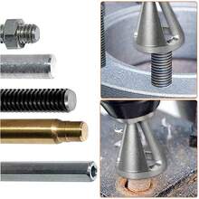 Broca desbarbadora y biseladora de acero inoxidable de 1 pieza de 22 mm, adecuada para todo tipo de taladros eléctricos de mandril, para eliminar rebabas en acero inoxidable, acero endurecido, acero dulce, cobre, latón, aluminio, fibra de vidrio y plástico. - Plateado - Ver 6