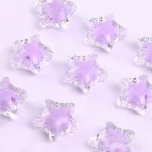 1 Caja de Cuentas acrílicas con forma de corazón, flor y redonda como espaciadores sueltas para hacer pulseras, llaveros y accesorios de joyería - Caja de cuentas - Ver 14