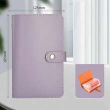 1pc PU Material Banknote Storage Book, Can Hold 100 Banknotes, Large Capacity Cash & Card Storage Notebook, Birthday/New Year Gift - Multicolor - View 4
