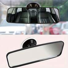 360° Adjustable Car Rearview Mirror With Suction Cup - Anti-Glare, Wide-Angle HD View, Reduces Blind Spots - Ideal For SUVs, Trucks, Coaches, Boats, Boat Safety Gear|Sleek Round Mirror|Highdefinition Mirror, Rear View Mirror Accessories - A - View 7