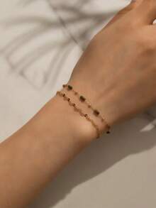 2pcs Bohemian Elegant Women Necklace Set, Minimalist Short Necklace, Fashion Jewelry For Daily Wear, Date, Vacation, Party, Beach Outfit, Gift For Her