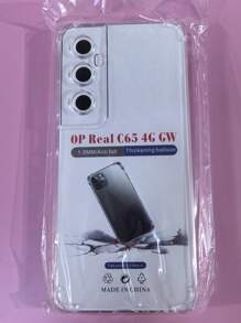 Transparent Four-Corner Anti-Drop Case, Suitable For Realme Series, Realme Phone Transparent Four-Corner Anti-Drop Case. Phone Case, Phone Protective Cover, Phone Shell, Phone Cover, Anti-Drop Phone Case, Transparent Phone Case, Minimalist Phone Case, Solid Color Phone Case, Transparent Phone Case, TPU Anti-Drop Phone Case (Military-Grade Anti-Drop) - Clear - View 91