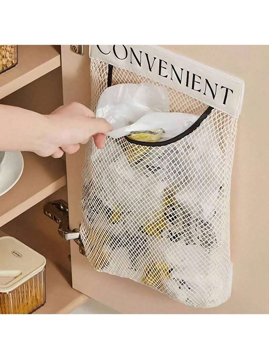 1个多功能塑料袋分配器,便携式可伸缩塑料袋支架,可重复使用的壁挂式购物/垃圾袋整理器,塑料袋收纳架,大容量壁挂式塑料袋支架,适用于家庭、厨房、客厅、浴室等场所。 - 彩色 - 查看 1