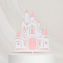 Decoración de cumpleaños feliz del castillo de la princesa princesa, decoración para el hogar, para hornear, cupcakes, toppers, banderines para pasteles, suministros de fiesta, regalo de amor - Multicolor - Ver 8