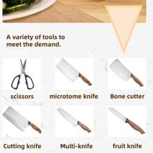 GENAI 无线电动磨刀器，带USB充电，双速磨刀，适用于剪刀和厨刀