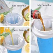 Slushy Maker Cup, Slushie Maker Cup Magic Frozen Ice Cream Cup Cooling Cup Double Layer Squeeze Cup, Homemade Milk Shake Ice Cream Machine, Convenient To Use, Fashionable Item