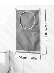 Room Decor Home Decor Halloween Decor Bedroom Decor Bathroom Decor Fall Over-The-Door Laundry Organizer Hanging Bag - Waterproof Wall-Mounted Dirty Clothes Storage For Bathroom, Dormitory, Student Dorms Bathroom Laundry Hanging Bag - Wall-Mounted Waterproof Dirty Clothes Organizer For Changing Room